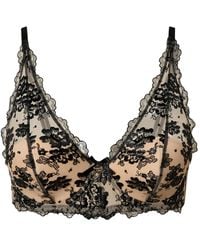 Twinset - Embroidered-Tulle Bralette - Lyst