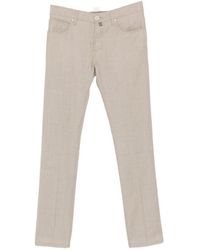Jacob Cohen - Logo-Patch Straight-Leg Trousers - Lyst