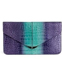 Zadig & Voltaire - Clutch Borderline Geprägt Metallic - Lyst