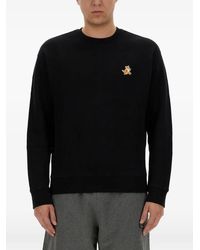 Maison Kitsuné - Pullover Mit Fuchs-Patch - Lyst