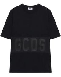 Gcds - Camiseta Con Franja Del Logo - Lyst