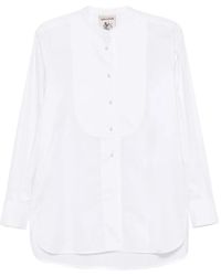 Semicouture - Bib-Panel Band-Collar Shirt - Lyst