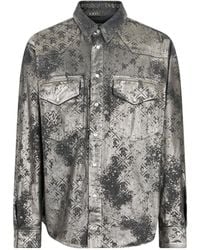 Roberto Cavalli - Monogram-Print Shirt - Lyst
