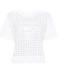 Liu Jo - T-shirt à détails de clous - Lyst