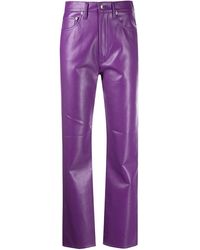 Agolde - Trousers Purple - Lyst