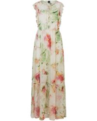 BOSS - Floral-print Maxi Dress - Lyst