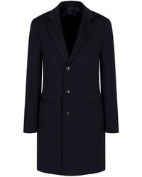 Giorgio Armani - Single-Breasted Cashmere Coat - Lyst