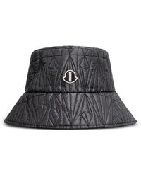 Moncler - Quilted Logo-Patch Bucket Hat - Lyst