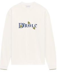 Drole de Monsieur - Heritage Logo-Print T-Shirt - Lyst