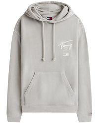 Tommy Hilfiger - Signature Back-Logo Washed Hoodie - Lyst