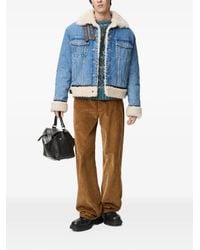 Loewe - Giacca Denim Con Bordo - Lyst