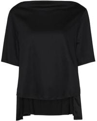 Elena Miro - Boat-Neck Tiered Top - Lyst
