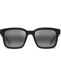 Maui Jim - 'Ōpiopio Asian Fit Rectangle-Frame Sunglasses - Lyst