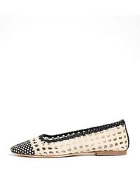 STAUD - Nell Crochet Ballet Flats - Lyst