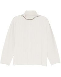 Pleats Please Issey Miyake - A-Poc Shell Pleated Mock-Neck Top - Lyst