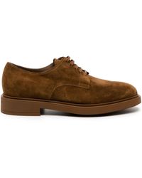 Gianvito Rossi - William Suede Derby Shoes - Lyst