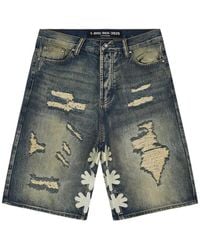 LOSTSHDWS - Shorts Met Gerafelde Details - Lyst