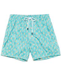 Barba Napoli - Cactus-Print Swim Shorts - Lyst