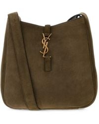 Saint Laurent - Le 5 À 7 Suede Cross Body Bag - Lyst