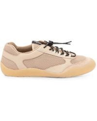 Prada - Speedrock Mesh-Panelled Lace-Up Sneakers - Lyst