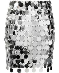 Rabanne - Circular-Discs Mini Skirt - Lyst