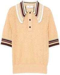 Toga - Lace-Knitted Polo Top - Lyst