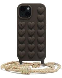 Bimba Y Lola - Heart-Embellished Iphone 15 Phone Case - Lyst