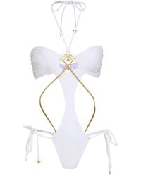 Amir Slama - X Jade Picon Chain Link-Detail Swimsuit - Lyst