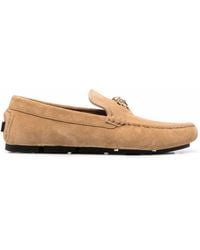 Versace - Mocassins La Medusa En Daim - Lyst