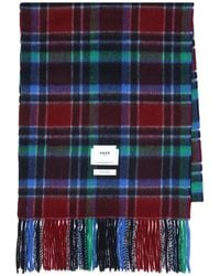 Adererror - Colour-Block Checkered Wool Scarf - Lyst