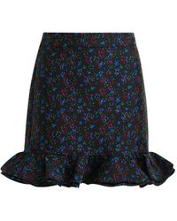 Essentiel Antwerp - Rok Met Bloemenprint En Ruches - Lyst
