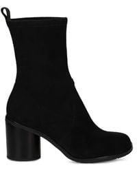 Pons Quintana - Suede Block-Heel Ankle Boots - Lyst