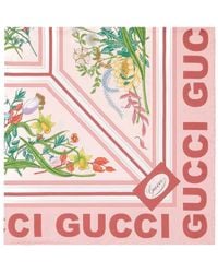 Gucci - Foulard a fiori - Lyst