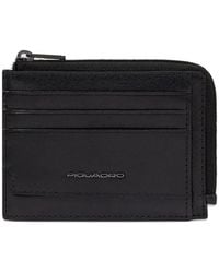 Piquadro - Zipped Card Holder - Lyst