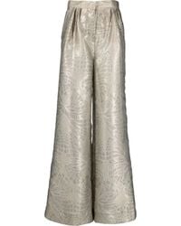 Alberta Ferretti - Broek Met Wijde Pijpen - Lyst