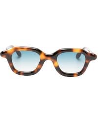 Paloceras - Tortoiseshell-Effect Geometric-Frame Sunglasses - Lyst