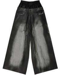 Melitta Baumeister - Distressed-Finish Wide-Leg Jeans - Lyst