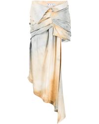 Off-White c/o Virgil Abloh - Tie-dye Asymmetric Skirt - Lyst