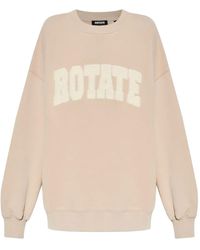 ROTATE BIRGER CHRISTENSEN - Logo-Appliqué Sweatshirt - Lyst