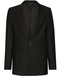 Dolce & Gabbana - Single Breasted Blazer Jacke - Lyst