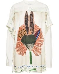 Henrik Vibskov - Feather-Print Long-Sleeved T-Shirt - Lyst