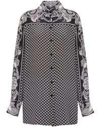 Balmain - Blouse Met Paisley-Print - Lyst