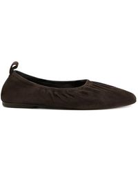 12 STOREEZ - Suede Ballet Flats - Lyst