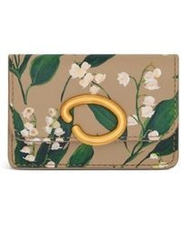 Oscar de la Renta - Lily Of The Valley-Printed Card Holder - Lyst