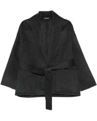 Susanne Bommer - Belted Shawl-Collar Jacket - Lyst