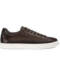 Doucal's - Leather Lace-Up Sneakers - Lyst
