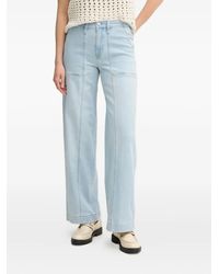 DKNY - Pocket Wide-Leg Jeans - Lyst