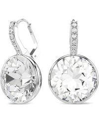Swarovski - Millenia Crystal-Embellished Hoop Earrings - Lyst