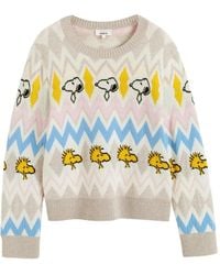 Chinti & Parker - Snoopy Fair Isle Sweater - Lyst