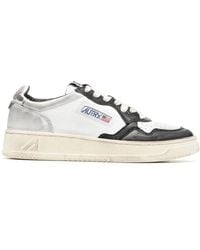 Autry - Zapatillas Blancas Con Logo Patch, Mujer, Talla - Lyst